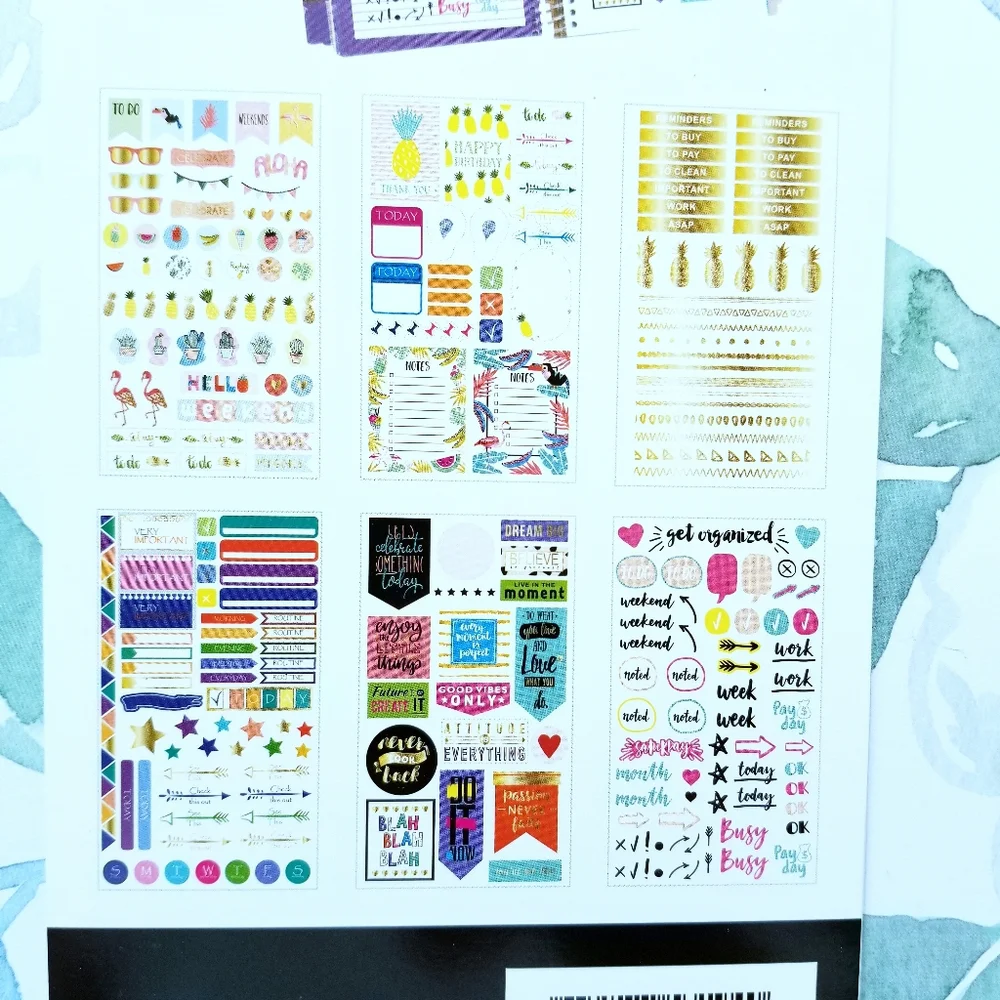 NEW! Let's Planner Hello Weekend Planner Sticker Book 265 Pieces